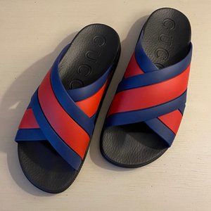 Men's Gucci Slide Sandal with Web